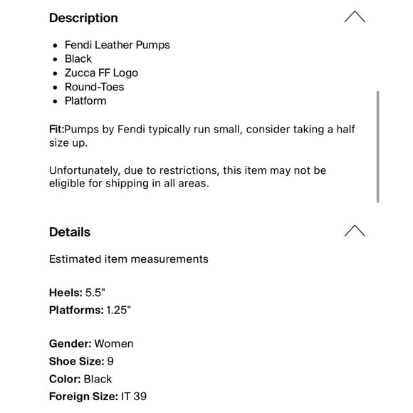 Fendi Authentic Solid Black Leather High Heel Pumps 9 - Picture 6 of 9